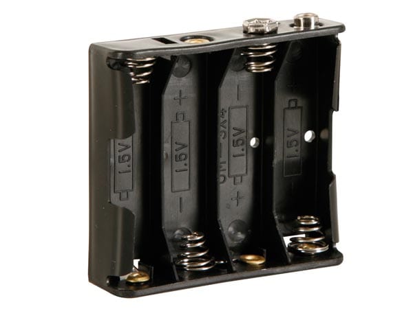 Velleman Batterij houders BH341B BATTERIJHOUDER VOOR 4 x AA-CEL (VOOR BATTERIJCLIPS) BH341B BH341B