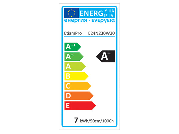 E24N230W30 FLEXIBELE LEDSTRIP - WIT 3000K - 60 LEDs/m - 5 m - 24 V - IP20 - CRI90