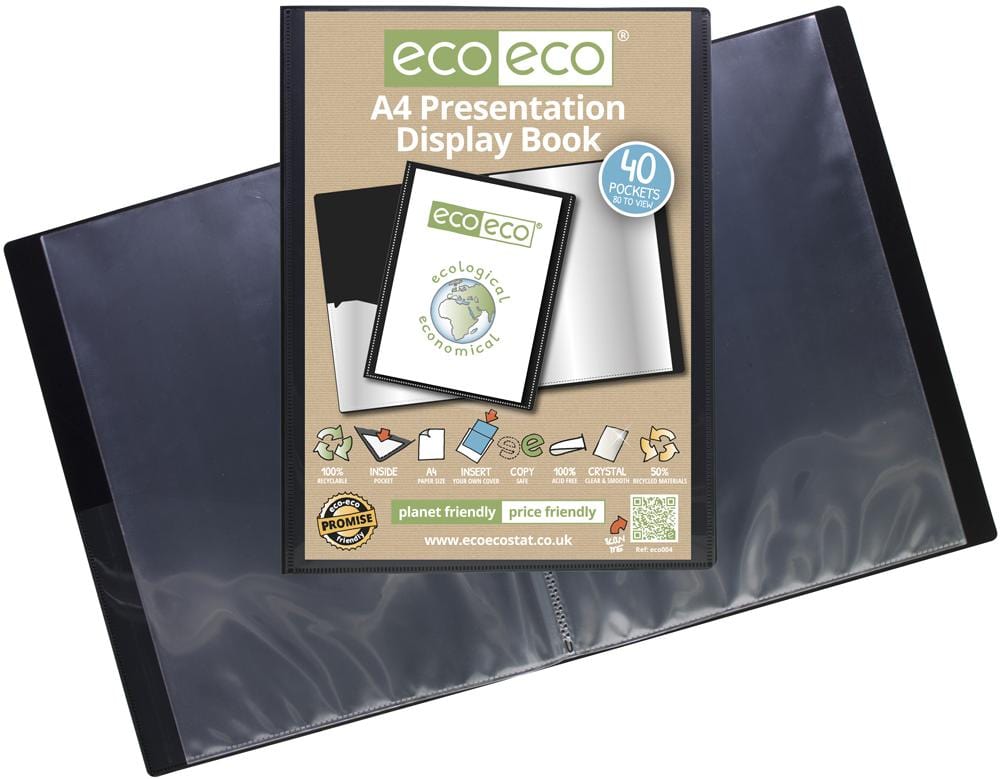 ECO-ECO Files and Filing ECO004 A4 40 POCKET DISPLAY BOOK ECO-ECO 3701860 ECO004