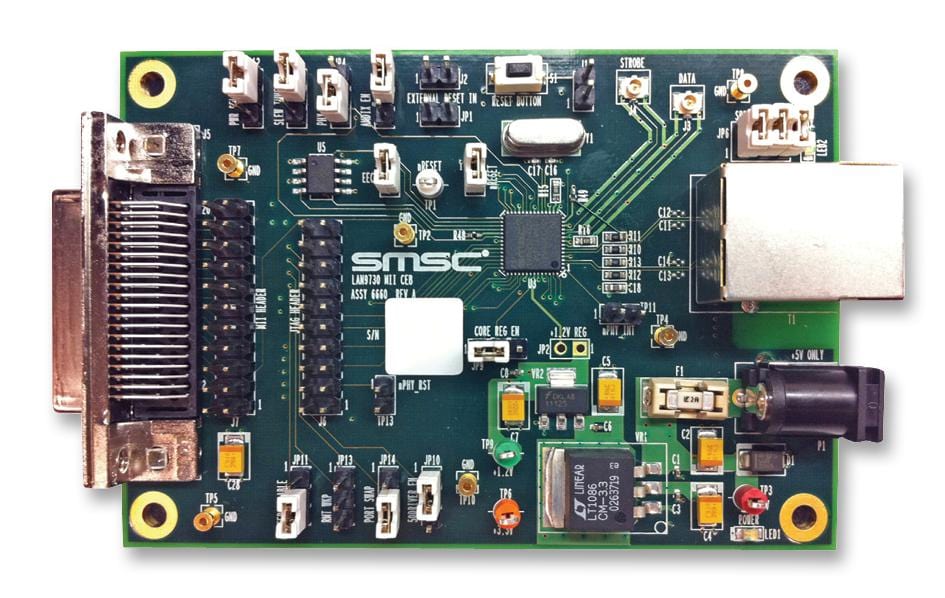 MICROCHIP Interface / Communications EVB-LAN9730-MII EVALUATION BOARD, HSIC/ENET PHY, MICROCHIP 2292565 EVB-LAN9730-MII