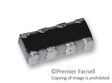 PANASONIC Fixed Networks EXB18V102JX RESISTOR,CCAV ARRAY,0201X4, 1K 5% PANASONIC 2060122 EXB18V102JX