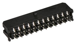 43045-2412 - Pin Header, Wire-to-Board, 3 mm, 2 Rows, 24 Contacts, Through Hole Straight, Micro-Fit 3.0 43045 - MOLEX