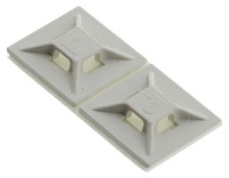 ABMM-AT-C - Cable Tie Mount, 4 Way Entry, Adhesive, White, ABS (Acrylonitrile Butadiene Styrene), 19.1 mm - PANDUIT