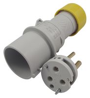 PE1643SV - Pin & Sleeve Connector, 16 A, 110 V, Cable Mount, Plug, 2P+E, Yellow - ILME