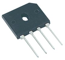 GBU8K - Bridge Rectifier, Single Phase, 800 V, 8 A, SIP, 4 Pins, 1 V - ONSEMI