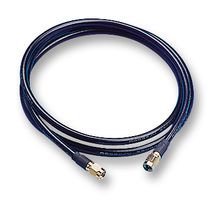 1337809-2 - RF / Coaxial Cable Assembly, SMA Plug to SMA Plug, RG174, 50 ohm, 19.69 ", 500 mm, Black - GREENPAR - TE CONNECTIVITY