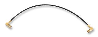 1337817-2 - RF / Coaxial Cable Assembly, 90° SMB Plug to 90° SMB Plug, RG174, 50 ohm, 19.7 ", 500 mm, Black - GREENPAR - TE CONNECTIVITY