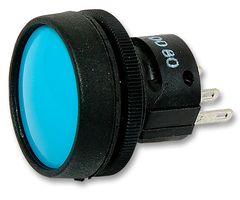 76-9114/439088 - Industrial Pushbutton Switch, 76-91, 22.5 mm, SPDT, Momentary, Round Domed, Blue - ITW SWITCHES
