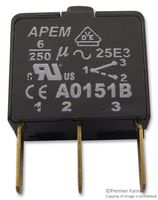 A0151B - Contact Block, SPCO, 6 A, 250 V, 1 Pole, Quick Connect, Solder, A01 Series Switches - APEM