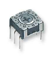 P36103 - Rotary Coded Switch, P36, Through Hole, 16 Position, 24 VDC, Hexadecimal, 400 mA - APEM