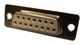 5501-15SA-02-F1 - D Sub Connector, Standard, Receptacle, 5501, 15 Contacts, DA, Solder Cup - MULTICOMP PRO