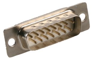 5502-15PA-01-F1 - D Sub Connector, Standard, Plug, 5502, 15 Contacts, DA, Solder - MULTICOMP PRO