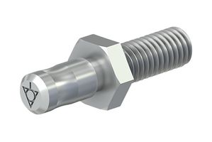 04.0056 - Plug Connector,  Potential Equalization, 6 mm Diameter, Brass, Nickel Plated, POAG-S6/15 Series - STAUBLI