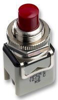 1213C6 - Pushbutton Switch, 1200 Series, 12.2 mm, SPST-NO, Off-(On), Plunger, Red - APEM