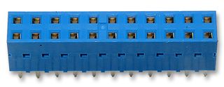 76342-315LF - PCB Receptacle, Board-to-Board, 2.54 mm, 2 Rows, 30 Contacts, Through Hole Mount, FCI Dubox 76342 - AMPHENOL COMMUNICATIONS SOLUTIONS