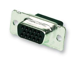 1658681-1. - D Sub Connector, HD15, High Density, Receptacle, AMPLIMITE HDP-22, 15 Contacts, DE, Crimp - AMP - TE CONNECTIVITY