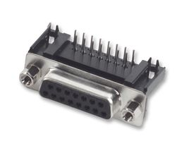 8LCM015S-304B-XX - D Sub Connector, Standard, Receptacle, 8LC, 15 Contacts, DA, Solder - MULTICOMP PRO