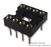 2227MC-08-03-F1 - IC & Component Socket, 8 Contacts, DIP Socket, 2.54 mm, 2227MC, 7.62 mm, Beryllium Copper - MULTICOMP PRO