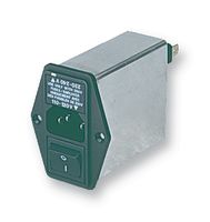 FN393-1-05-11 - Filtered IEC Power Entry Module, IEC C14, General Purpose, 1 A, 250 VAC, 2-Pole Switch - SCHAFFNER