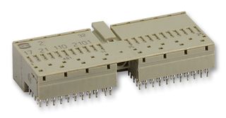 1725 095 2101 - Heavy Duty Connector, Type B, Har-Bus Series, PCB Mount, Receptacle, 95 Contacts, 5 Rows - HARTING