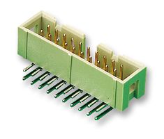 09 18 514 6323 - Pin Header, Right Angle, Wire-to-Board, 2.54 mm, 2 Rows, 14 Contacts, Through Hole Right Angle - HARTING