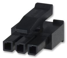 1445022-3 - Connector Housing, Micro MATE-N-LOK, Receptacle, 3 Ways, 3 mm - AMP - TE CONNECTIVITY