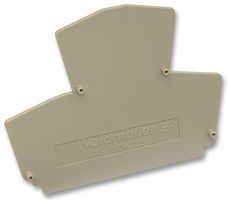WDK2.5 COVER 105910 - End / Intermediate Plate, for Use with DIN Rail Terminal Blocks - WEIDMULLER
