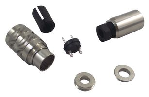 99 5101 15 02 - Circular Connector, 423 Series, Cable Mount Plug, 2 Contacts, Solder Pin, Brass Body - BINDER