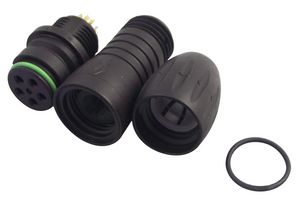 99 9114 00 05 - Circular Connector, 720 Series, Cable Mount Receptacle, 5 Contacts, Solder Socket - BINDER