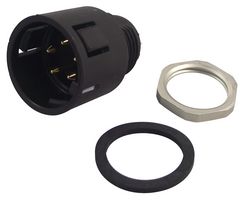 99 9115 00 05 - Circular Connector, 720 Series, Panel Mount Receptacle, 5 Contacts, Solder Pin - BINDER