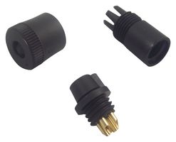 09 9764 70 04 - Circular Connector, 719 Series, Cable Mount Receptacle, 4 Contacts, Solder Socket - BINDER
