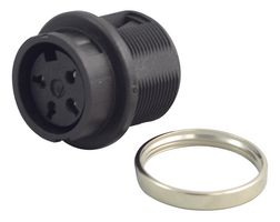 T 3327 000 - Circular Connector, C091B Series, Panel Mount Receptacle, 4 Contacts, Solder Socket, Metal Body - AMPHENOL SINE/TUCHEL