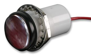 557-1505-203F - LED Panel Mount Indicator, Watertight, Red, 24 VDC, 17.463 mm, 20 mA, 1000 foot lambert, Not Rated - DIALIGHT