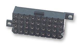 TST02RB02T - Rectangular Power Connector, 2 Contacts, Trident, PCB Mount, Through Hole, 5.08 mm, Receptacle - ITT CANNON