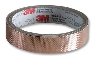 1245 - Tape, EMI/RFI Shielding, Copper Foil, 19.05 mm x 3.66 m - 3M