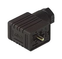 GM 216 NJ BK + GM 207-7 EPDM - Rectangular Power Connector, 2+PE, Gasket, 2 Contacts, Cable Mount, Screw, Receptacle - HIRSCHMANN