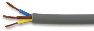 3183Y-0.75MMGRY100M - Multicore Cable, Unscreened, 3 Core, 0.75 mm², 328 ft, 100 m - MULTICOMP PRO