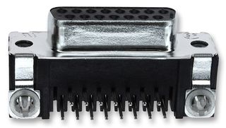 5747845-4 - D Sub Connector, DB15, Standard, Receptacle, AMPLIMITE HD-20, 15 Contacts, DA, Solder - AMP - TE CONNECTIVITY
