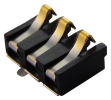 009155003201006 - Battery Contact, Compression Connector, Beryllium Copper, SMD, 3 Way, 3A - KYOCERA AVX