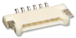 53780-0670 - Pin Header, Wire-to-Board, 1.25 mm, 1 Rows, 6 Contacts, Surface Mount, PanelMate 53780 - MOLEX