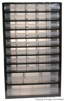 126762 - Storage Cabinet, Organiser, 44 Compartment, Steel, 510mm x 306mm x 147mm - RAACO