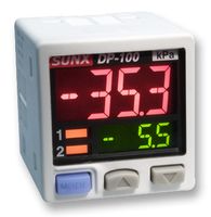 DP-102-E-P - Pressure Sensor, Shock Resistant, -10 to 50°C, 10 bar, Gauge, 24 VDC - PANASONIC