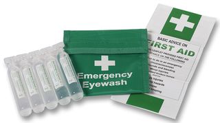 E411 - Emergency Eye Wash Wallet, 5 x 20ml HypaClens Eyewash Pods, High Visibility - SAFETY FIRST AID GROUP