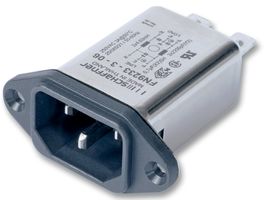FN9233-3-06 - Filtered IEC Power Entry Module, IEC C14, General Purpose, 3 A, 250 VAC - SCHAFFNER
