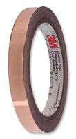 1181 6MM - Tape, Conductive Shielding, Copper Foil, 6.35 mm x 16.5 m - 3M