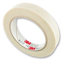69 6MM - Electrical Insulation Tape, Glass Cloth, White, 6 mm x 32.9 m - 3M
