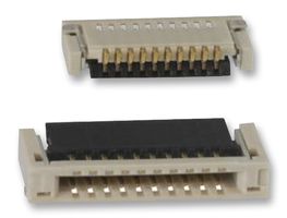 10051922-2010ELF - FFC / FPC Board Connector, ZIF, 0.5 mm, 20 Contacts, FCI VLL 10051922, Surface Mount, Bottom - AMPHENOL COMMUNICATIONS SOLUTIONS