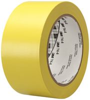 764I YELLOW - Marking Tape, PVC (Polyvinyl Chloride), Yellow, 50 mm x 33 m - 3M