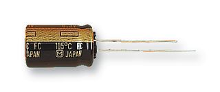 EEUFC0J122L - Electrolytic Capacitor, 1200 µF, 6.3 V, ± 20%, Radial Leaded, 2000 hours @ 105°C, Polar - PANASONIC