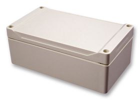 1555RGY - Plastic Enclosure, Watertight, DIN Rail, ABS, 60 mm, 160 mm, 160 mm, IP66 - HAMMOND